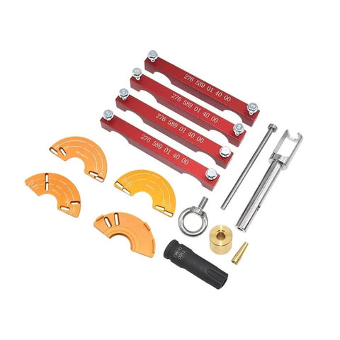 Engine Timing Tool Kit For M157 M276 M278 With T100 Injector Removal Pull Tool OEM 278589003300 components displayed