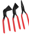 Built Tough Heavy Duty Metal Bending Pliers Hand Seamer with high carbon steel for 45 and 90 degree bends, red grip handles