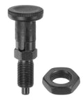 Heavy Duty Ball Nose Spring Plunger M10x1 Thread Self Locking Index Pin For Industrial Jobs Carbon Steel with nut