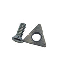 Negative Rake Carbide Brake Lathe Bits For Ammco 1000 2002 3000 And Hunter BL500 BL505 with screw, close-up view