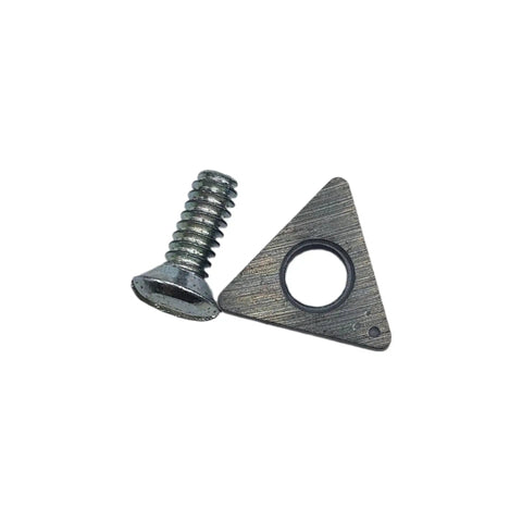 Negative Rake Carbide Brake Lathe Bits For Ammco 1000 2002 3000 And Hunter BL500 BL505 with screw, close-up view