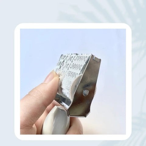 Close-up of Totally Versatile Rubber Date Stamp With Rotating Mechanism For Scrapbooking And Office Tasks ergonomic handle.