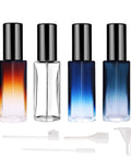 Four Glass Perfume Spray Bottles Set Refillable Travel Size Atomizers With Fine Mist Leak Proof Portable Cologne Sprayer Kit