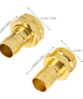 Easy Assemble Garden Hose Repair Connector Kit With Clamps for 3/4 Inch And 5/8 Inch Hose Ends Perfect For Backyard Irrigation Fixing Leaks And Saving Time On Yard Maintenance Tasks, brass hose fittings