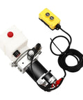 Beefy Heavy Duty Electric Hydraulic Pump For Dump Trailers 12 Volt DC Double Acting 1.58 Qt Hydraulic Pump With Remote Control