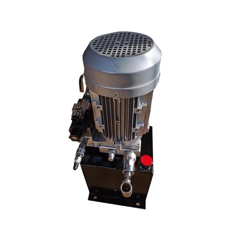 Heavy Duty 2.2kW Hydraulic Power Unit For Car Lift With 220V And 380V Options, showcasing compact motor assembly and valve connections.