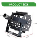 2 In 1 Heavy Duty Rotary Cultivator And Weeder Hand Tiller with dimensions and heavy-duty steel construction shown
