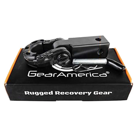 Beefy Aluminum 2x2 Hitch Receiver And Mega Shackle Kit 32,000 Lbs MBS 16,000 Lbs WLL For Real Heavy Duty Towing And Off Road Recovery
