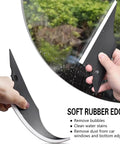 Mandark car window tint kit squeegees with soft rubber edge; two black handles for curved glass application