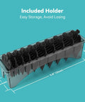 10 Piece Clipper Guard Set For Most Clippers With Holder Replacement Guides 1/16 To 1 Inch Nylon Construction in holder