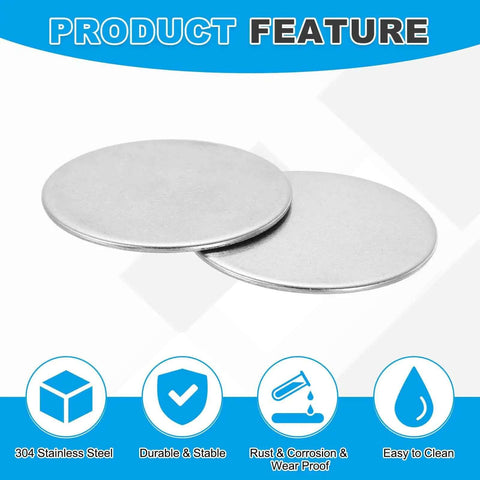 Stainless Steel Disc Blanks For Engraving Five Eighths Inch Diameter 0.08 Inch Thick Round Metal Stamping Blanks