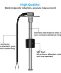 Stainless Steel Boat Fuel Sender Unit With Water Level Sensor And Gauge 6 Inch Tank Sending Unit for corrosion resistance and long life