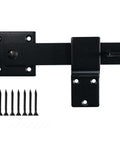 Heavy Duty 5.5 Inch Fence Gate Latch Barn Door Flip Hardware Wrought Iron Matte Black For Privacy And Security On Outdoor Fences