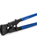 PEX Copper Ring Removal Tool Decrimper with Easy Dial, rust resistant steel, blue handles for half, three quarter, and one inch sizes