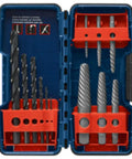 12 Piece High Carbon Steel Spiral Flute Screw Extractor Set For Removing Stripped Screws And Fasteners Left Hand Flutes Heat Treated Rolled Threads