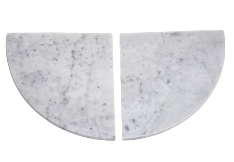 Carrara Marble Shower Corner Shelf 9 Inch, Polished Natural Stone, Two Pack, Five Eighths Inch Thick, No Hardware Included, Install With Silicone Or Adhesive, Easy Installation