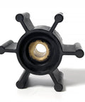 6 Blade Nitrile Impeller For 2 Inch Industrial Fluid Pumps, High Flow Rotary Pump Part For Marine Engines, Keeps Your Cool Under Heavy Load, Durable Water Pump Impeller Replacement, black