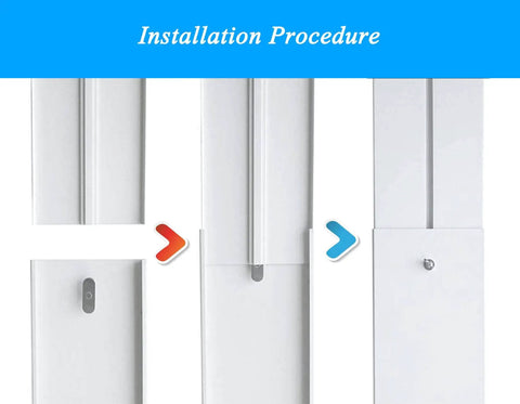 Installation of Window Seal Kit For Portable AC With Coupler, Adjustable Vertical And Horizontal Sliding Plates, Extends Up To 50 Inches