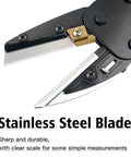 Close-up of Heavy Duty All Purpose Scissors And Utility Cutter with 6 in 1 Function featuring stainless steel blade.