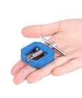 Heavy Duty Rc Motor Gear Puller For Hpi Axial Hsp Scx10 held in hand, compact steel design for easy pinion removal.