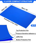 Disposable Sticky Adhesive Mats For Shoes And Equipment Wheels Tear Off Dust Catchers Kicking Out Grit And Mud hassle-free layout 36x18 inches.