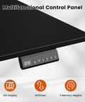 Electric Standing Desk With Drawers And Storage 47 By 24 Inch Sit Stand Desk control panel with LED display and presets