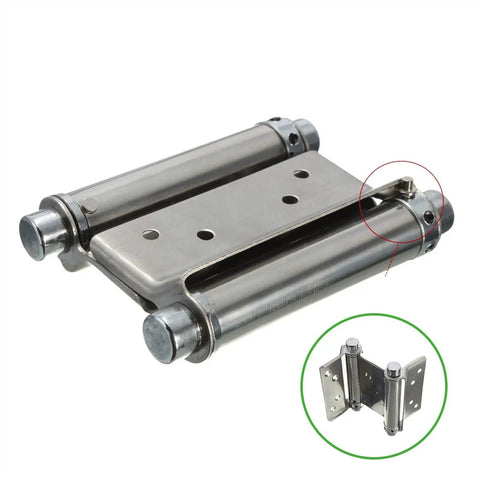 Two Piece Silver Alloy Door Hinges Rusty For Heavy Duty Wooden And Aluminum Doors With Silent Hydraulic Buffer And Soft Close Action