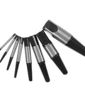 Premium 8 Piece Steel Screw Extractor Kit To Save Your Skin Removing Stripped Bolts And Broken Nuts With Ease For Any Drill Power Tool In A Pinch, 8 steel extractors