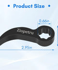Pry Bar Wrench Adapter Head For One Half Inch Drive Crowbar Adapter Tool And Ratchet Attachment Half Shaft Removal with size dimensions