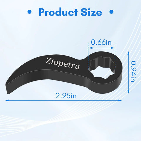Pry Bar Wrench Adapter Head For One Half Inch Drive Crowbar Adapter Tool And Ratchet Attachment Half Shaft Removal with size dimensions