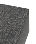 Granite surface plate with gray speckled top, 400 x 250 x 60 mm, corner view