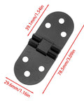 Flippable 180 Degree Folding Table Hinges Set For Cabinets Rear Covers And Closet Doors Durable Zinc Alloy With Black Finish Easy Install High Load Bearing 4 Pack By VAKTOK
