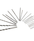 Pro Grade HSS Micro Drill Bit Set, 25Pcs Precision Micro Bits From 0.5mm To 3.0mm For PCB Work, Tools Displayed In Fan Shape