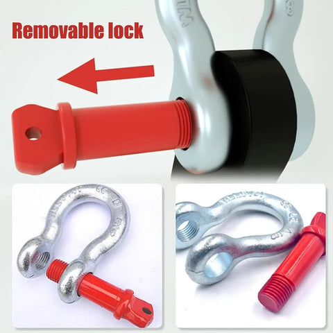 Heavy Duty Horizontal Plate Lifting Clamp With 3527 Lbs Capacity And Four Manganese Steel Chains Built Rock Solid For Industrial Forklifts And Cranes With An Upgraded Safety Hook Handling Heavy Loads No Sweat featuring a removable lock and red safety pin.