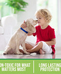 Child with dog highlighting Pro Grade Grout Sealer With Odorless Zero VOC Breathe Easy Stain Block Tech For Grout Marble Ceramic Mosaic Stone