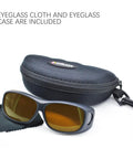 Laser Safety Goggles Pro Grade Eye Protection 190nm To 490nm OD 6 Plus Shields UV Violet And Blue Lasers 405nm with case