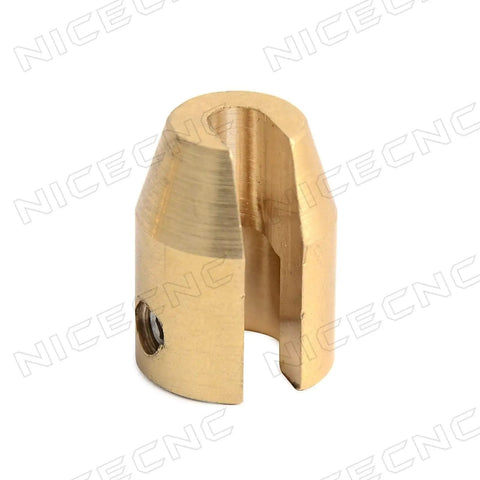 Close-up of a CNC brass weight from 12 Pack Reusable Brass Wheel Spoke Balance Weights Refills For Motorcycles