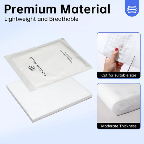 50 Pack Nail Dust Collector Filter Paper Pads For Nail Pros Lightweight PP Material Replacement Cotton Film Sheets Vacuum Dust Collector Filters 19 By 24 Cm Trim To Fit Salon Grade Nail Supply showing premium lightweight material and size cutting option.