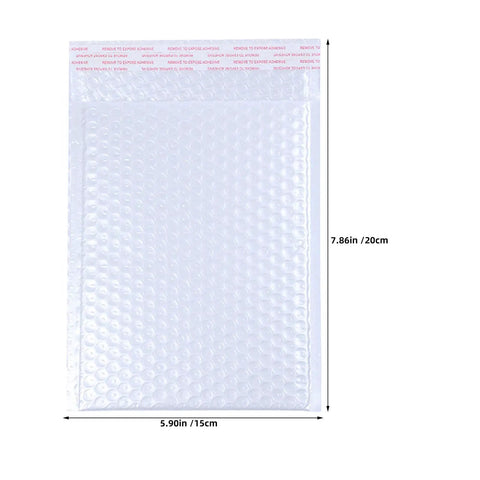 7.86-inch by 5.90-inch view of 30 Pack 6 By 8 Inch Bubble Mailers Self Seal Envelopes Waterproof Protective Mailing Bags