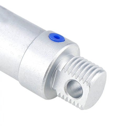 Close-up of Mini Pneumatic Cylinder With 16mm Bore And 25mm Stroke, Double Acting Single Rod, Includes Y Connector And Two Pneumatic Quick Fittings MAL16x25