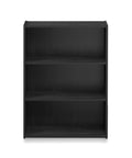 Front view of 3-Tier Wide Book Shelf For Living Room, Bedroom, And Home Office, No-Fuss, Ultra Handy Storage Bookshelf With Open Design, 9.7 X 23.7 X 31.5 Inches