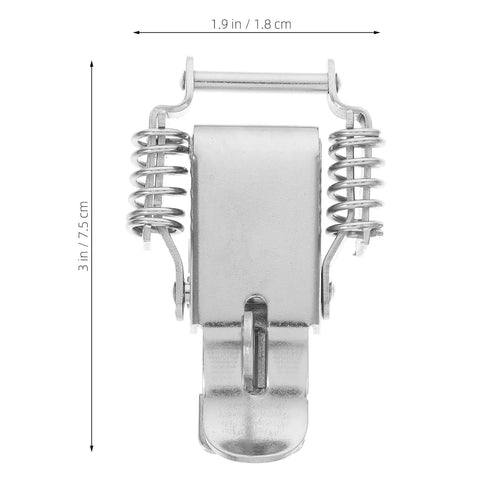 Beefy Stainless Steel Spring Toggle Latch With Lock Hole Heavy Duty Toolbox Draw Latch Clamp Size 1.9x3 inches