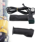 Electric Throttle Grip With Ignition For Scooters And E Bikes, Plug And Play Universal Handlebar Speed Controller, Volt Meter