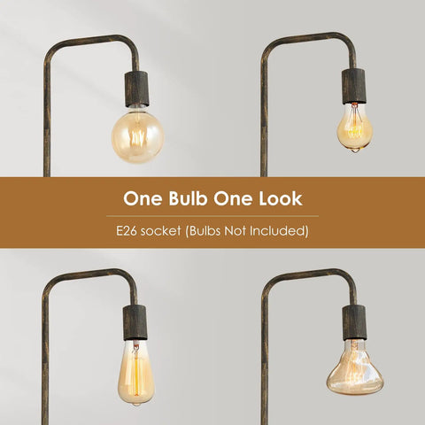 Dope Bronze Industrial Floor Lamp 63 Inch Standing Light With E26 Socket Full Metal ETL Listed Modern Stand Up Lamp details