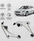 Nissan Front Lower Control Arm Kit With Bushings Twin Pack LH RH For 2009 2014 Models 521-723 Direct Fit Beefy Steel Construction