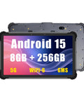 Rock Solid Heavy Duty Rugged Tablet Features 13.3 Inch Android 15 Screen with 8GB RAM and 256GB Storage for durable usage.