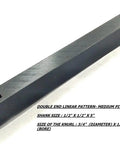 Lathe Knurling Tool With Double End Wheel Linear Pitch For Small To Medium Lathes Pro Grade Knurls, size 0.5 x 0.5 x 5 inch