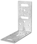 Six Pack 6 Inch Steel L Right Angle Brackets Set Heavy Duty Corner Braces For Wood Galvanized Carbon Steel With 66 Lb Max Load