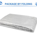 Folded Beefed Up Car And Truck Sound Deadener And Heat Shield Underlay Mat With Aluminum Foil Foam, 6 Mm Thick