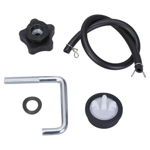 Upgrade Your Snow Blower Game With Durable Metal Handle Knob And Washer Kit For 621 and 721 Models, Ensuring Smooth Operation During Winter Chores. black metal handle knob kit with washer, bolt, and cable